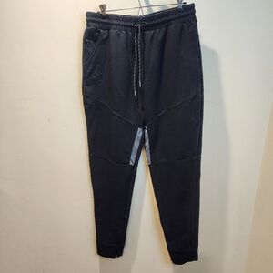 BROKIG Men's Black Jogger Sweatpants with Drawstring Sz XL